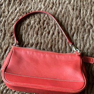 Coach red shoulder purse